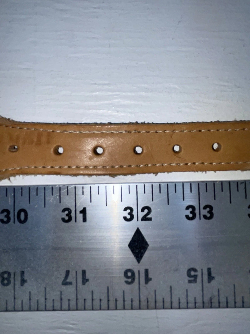 New Blue Genuine Leather Fox And French Horn 32” Belt #1120 JJ-47