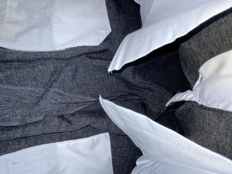 New Vintage Gray Circle S Polyester Pants #CP4776 XX-74