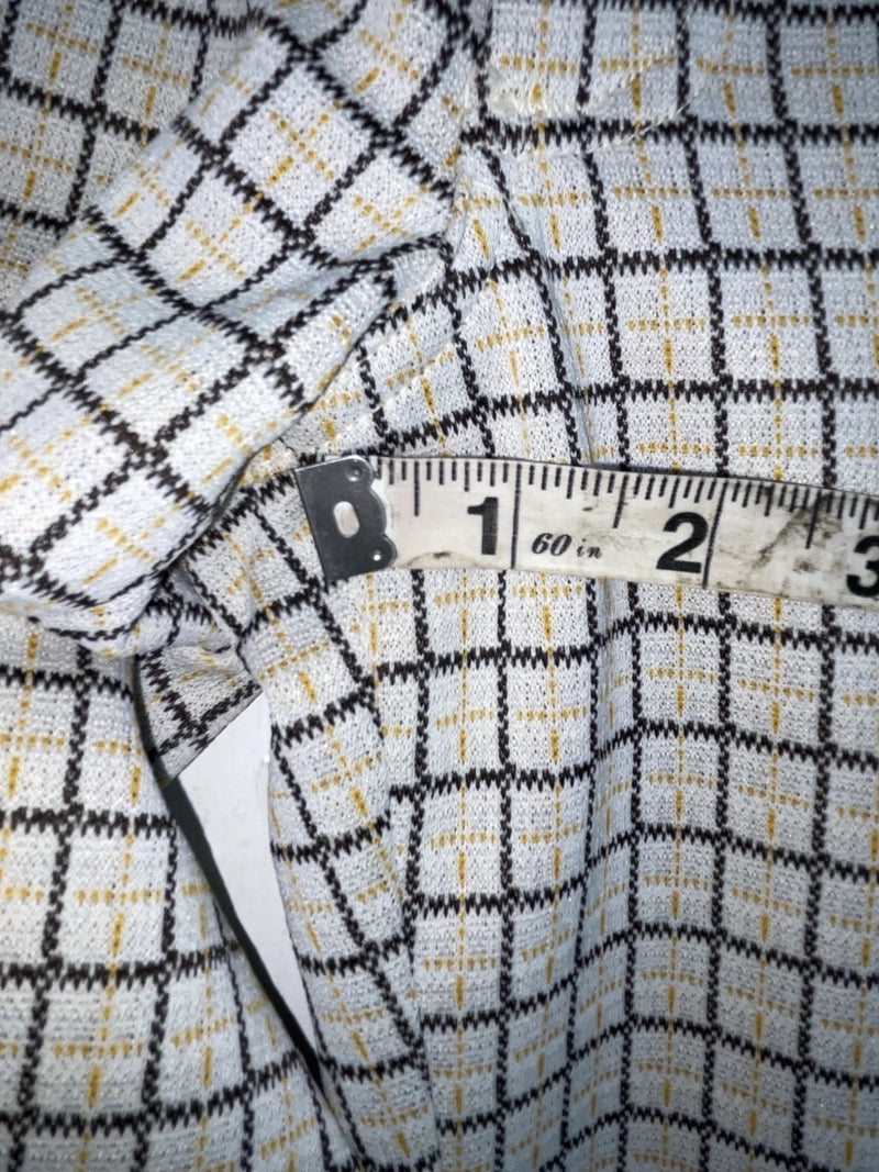 New Vintage Yellow And Black Striped Dickson Jenkins Polyester Pants #724 VV-69