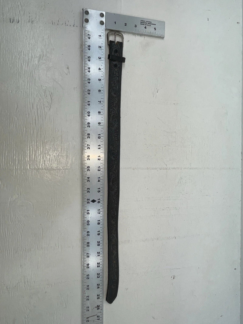 New Black Genuine Leather Nocona Tooled 20” Belt #331 NN-73