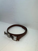 New Brown Genuine Leather Nocona Weaved 38” Belt #2410002 JJ-68