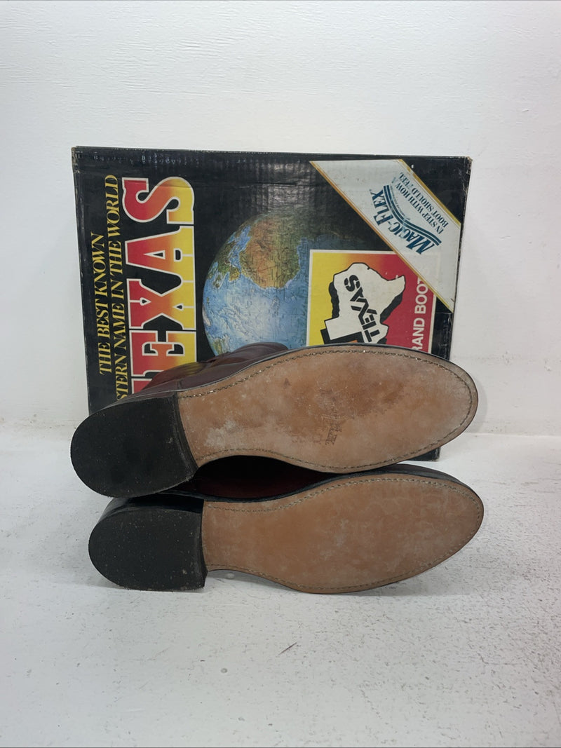 New Men’s Red Texas Brand Cowboy Boots. 8963 9 D. 4-13