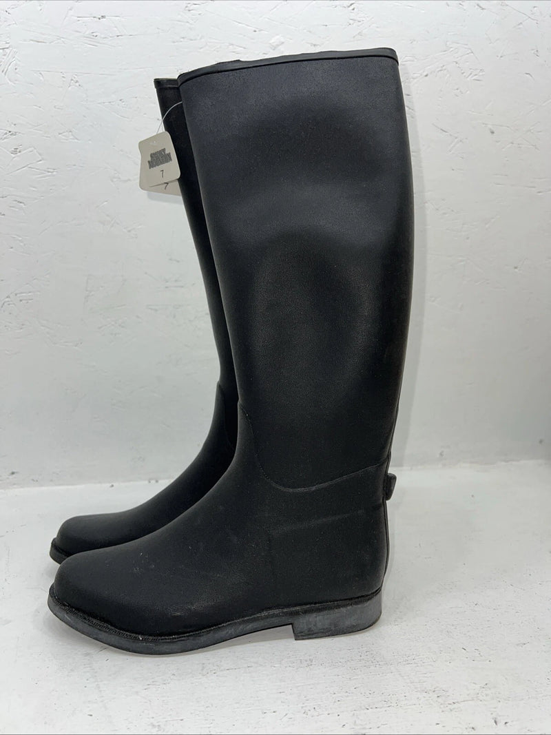 New Women’s Black Smoky Mountain Rubber English Riding Boots. 7 W. 12-57