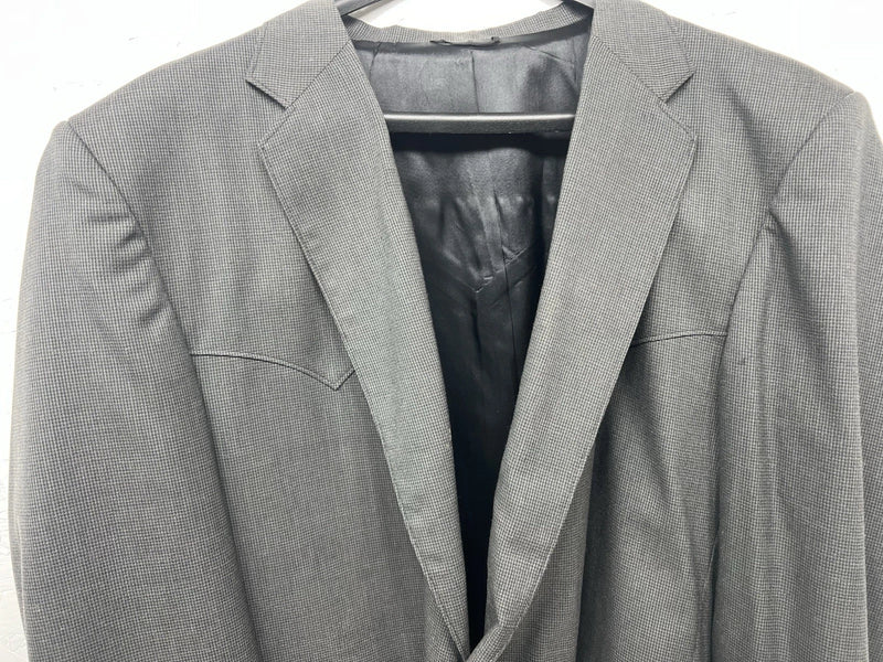 New Men’s Circle S Gray Suit Jacket 52L #24244 W-603