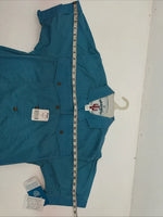New Women’s Blue Wrangler Short Sleeve Denim Button Up Shirt #76670 M 3C-44