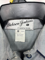 New Boys Dickson Jenkins Blue Long Sleeve Button Up Size 16 DD-84