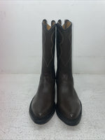 New Youth Brown Texas Brand Cowboy Boots. 4211 5 D. 2-139