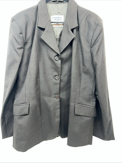 New Women’s Comfort Riders Brown Hunt Meister Riding Coat 16L #23-31000 R-604