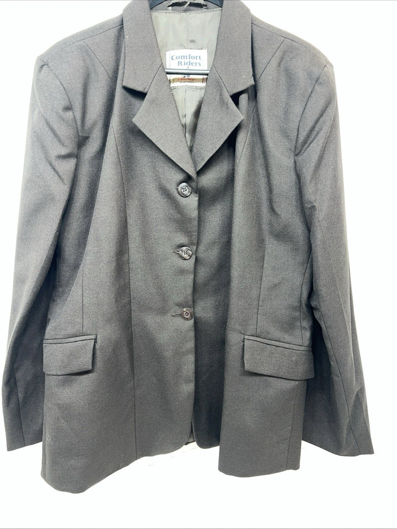 New Women’s Comfort Riders Brown Hunt Meister Riding Coat 16L #23-31000 R-604