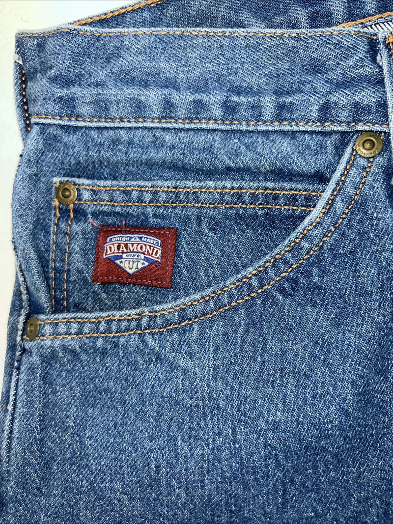 New Womens Diamond Cut Regular Fit Denim Jeans. 10x34 L-19