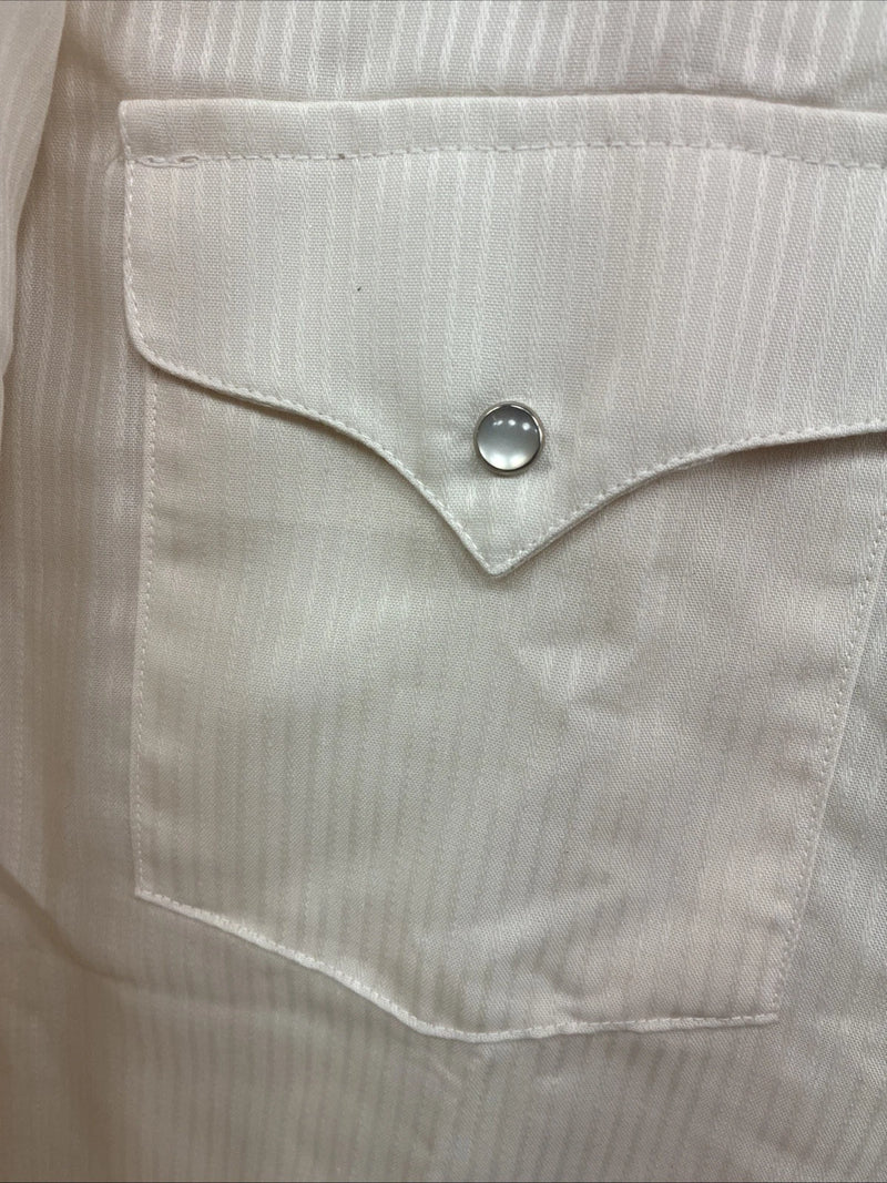 New Men’s Panhandle Slim Golden Stripe Long Sleeve Pearl Snap 15.5 Medium K-98