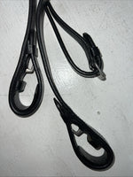 New Equiroyal Black Brown Full English Bridle With Reins #21-9556 Y-28