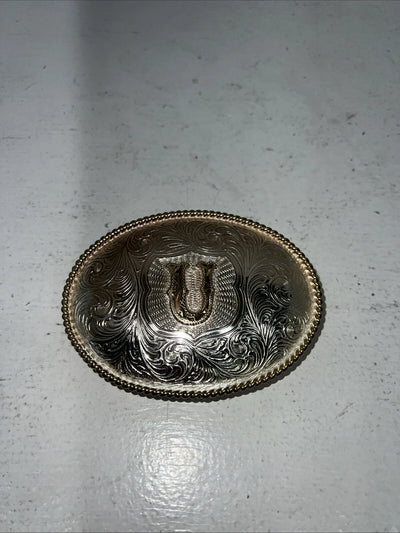 New Women’s M&F Gold “U” Belt Buckle. 38092 A-101
