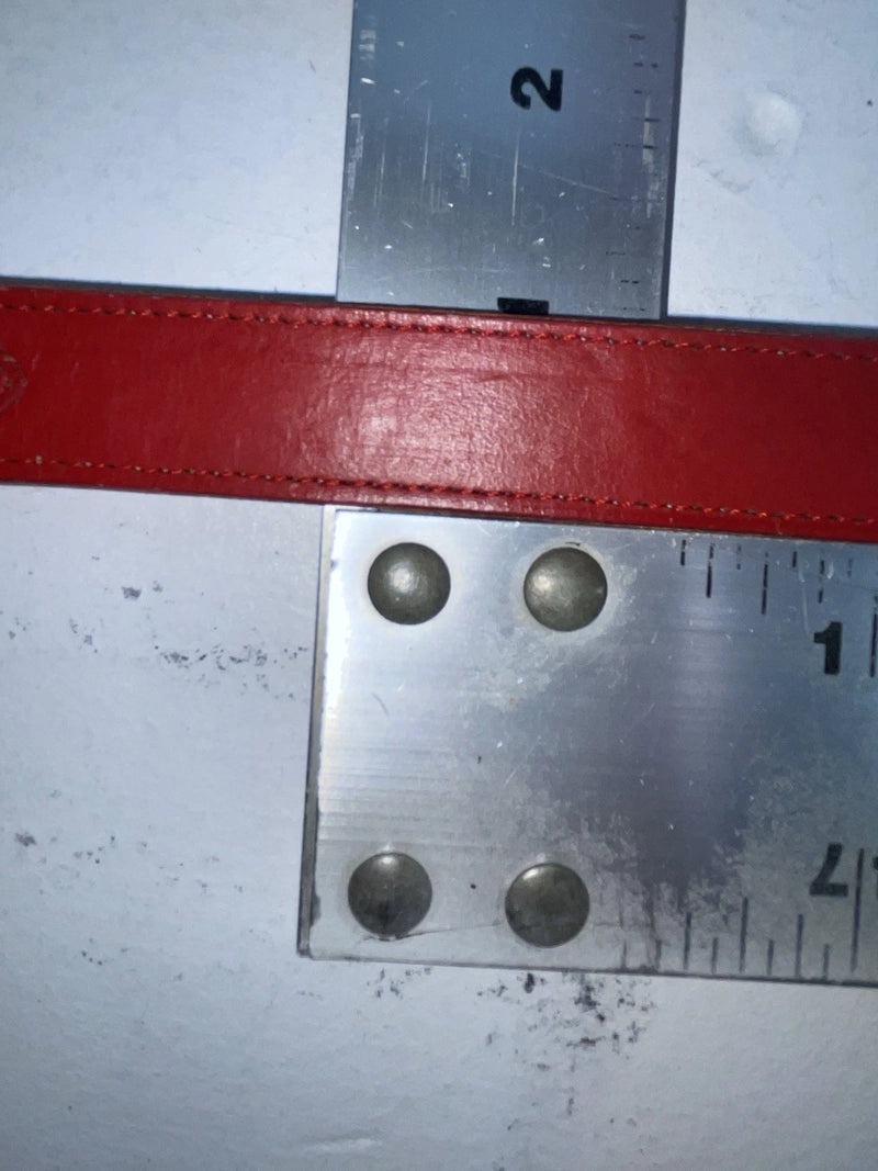 New Red Genuine Leather Wright 30” Belt #10492 Z-85