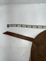 NOS Brown Show Chaps With Fringe Adjustable Waist 40” L-44