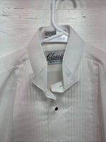 New Classix White Long Sleeve Button Up English Shirt 13-13.5 XS X-92