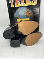 New Children’s Black Texas Brand Cowboy Boots With Fringe. C2690 9 D. 24-28