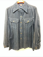 New Women’s Lee Blue Long Sleeve Button Up Jacket M #1941 3C-45