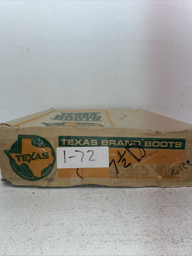 New Men’s Cream Texas Brand Cowboy Boots. 7899 7.5 7 1/2 D. 1-72
