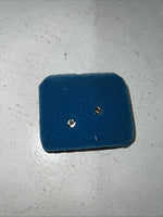 New Women’s Montana Silversmiths Gold Small Square Earrings. ER355 A-12