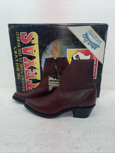 New Men’s Red Texas Brand Cowboy Boots. M 373 8.5 8 1/2 D. 3-126