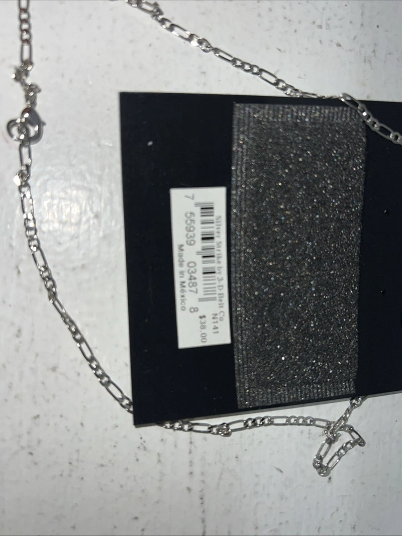New Women’s Silver Strike Copper Cross Chain Necklace. N141 A-67