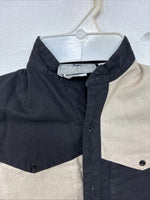 New Kids Cowboy Threads Black Tan Long Sleeve Button Up Size 5 TT-24