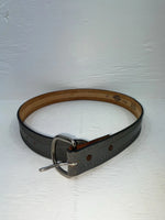 New Gray Genuine Leather Wright Tooled 32” Belt #10119 JJ-53