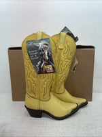 New Women’s Yellow Texas Brand Cowboy Boots. 4634 5 M. 2-68