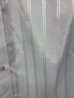 New Boys White Horse Blue Long Sleeve Pearl Snap Medium DD-120