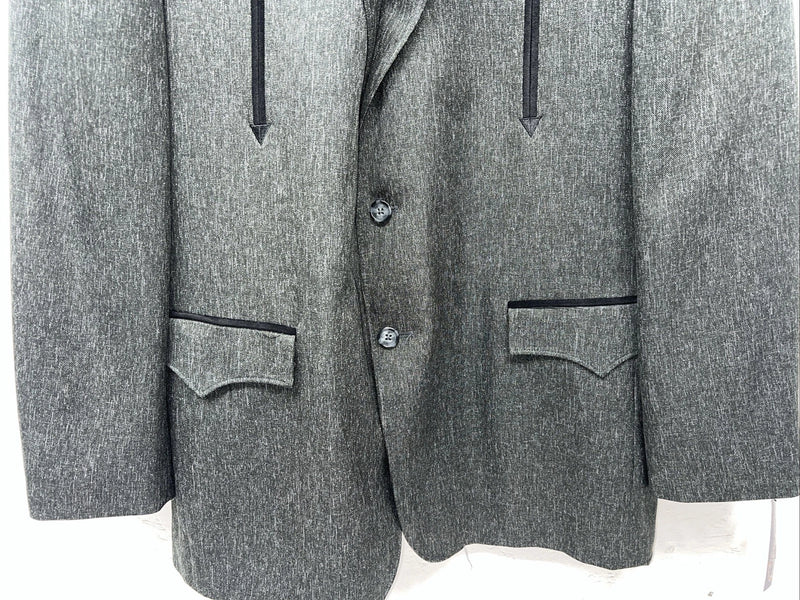 New Men’s Circle S Grey Suit Jacket 48L #25832 X-610