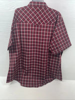 New Men’s ELY Cattleman Pink Short Sleeve Pearl Snap 3XL E-30 
