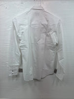 New Boys ELY Cattleman White Long Sleeve Pearl Snap Size 14 AA-41