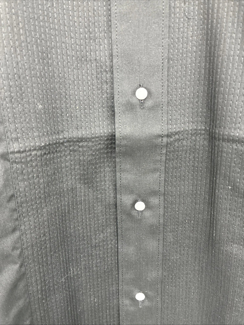 New Men’s Classix Black Under Tux Long Sleeve Button Up XL O-30
