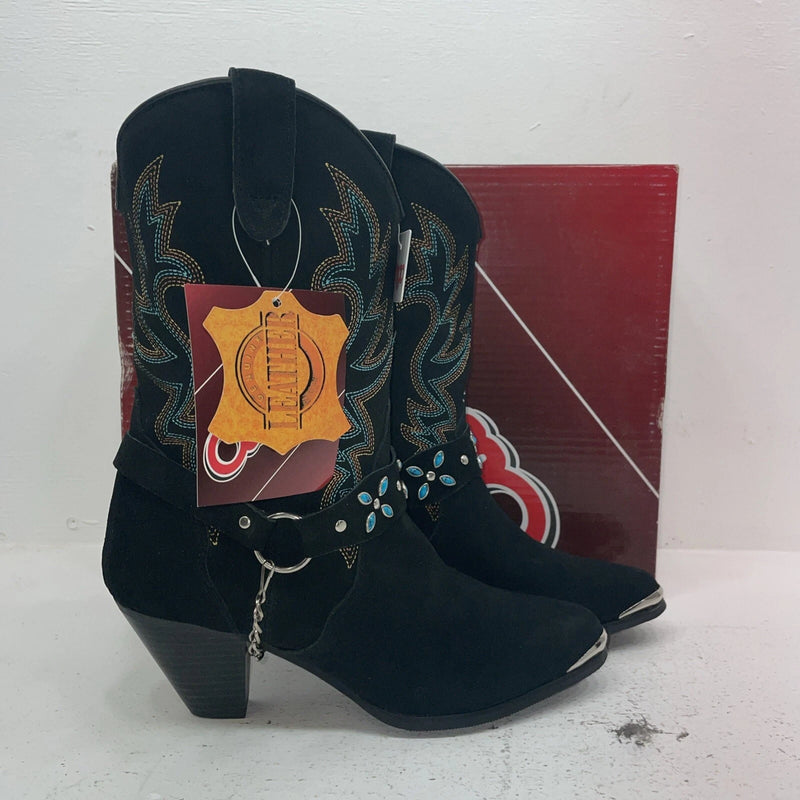 New Women’s Black Dingo Cowboy Boots. 640 9.5 9 1/2 M. 17-116
