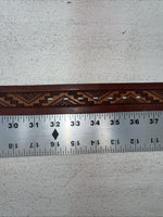 New Brown Genuine Leather Chambers Tooled Belt 34” #6551 Z-8 