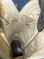 New Children’s Blue And Gray Texas Brand Cowboy Boots. 2102 11.5 11 1/2 D. 24-90