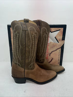 New Men’s  Brown Texas Brand Cowboy Boots. 6244 9.5 9 1/2 D. 5-15