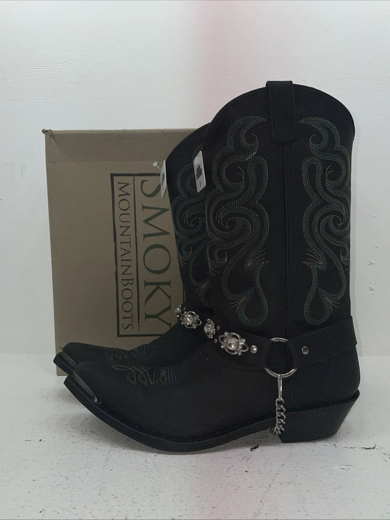 New Women’s Black Smoky Mountain Cowboy Boots. 6351 9. 15-79