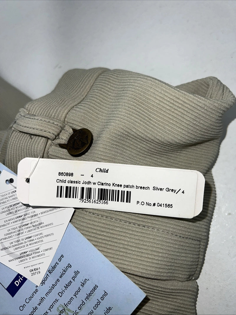 New Children’s Tan Sport Riders Classic Knee Patch Breeches. 4 041565 C-36
