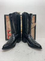 New Men’s Black Texas Brand Cowboy Boots. 5300 10.5 10 1/2 E E. 7-81