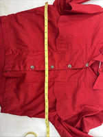 New Women’s Mine & Bills Red Long Sleeve Crop Button Up Large MM-130