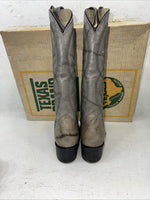 New Women’s Grey Texas Brand Cowboy Boots. 4602 6 M. 19-23