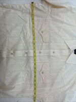 New Men’s Panhandle Slim Yellow Stripe Short Sleeve Pearl Snap 16.5 Large X-40