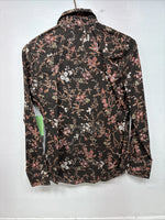New Women’s Dickson Jenkins Floral Long Sleeve Pearl Snap Size 36 MM-49