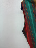 New Women’s Cowboy Threads Stripe Sleeveless Button Up Size Small TT-81