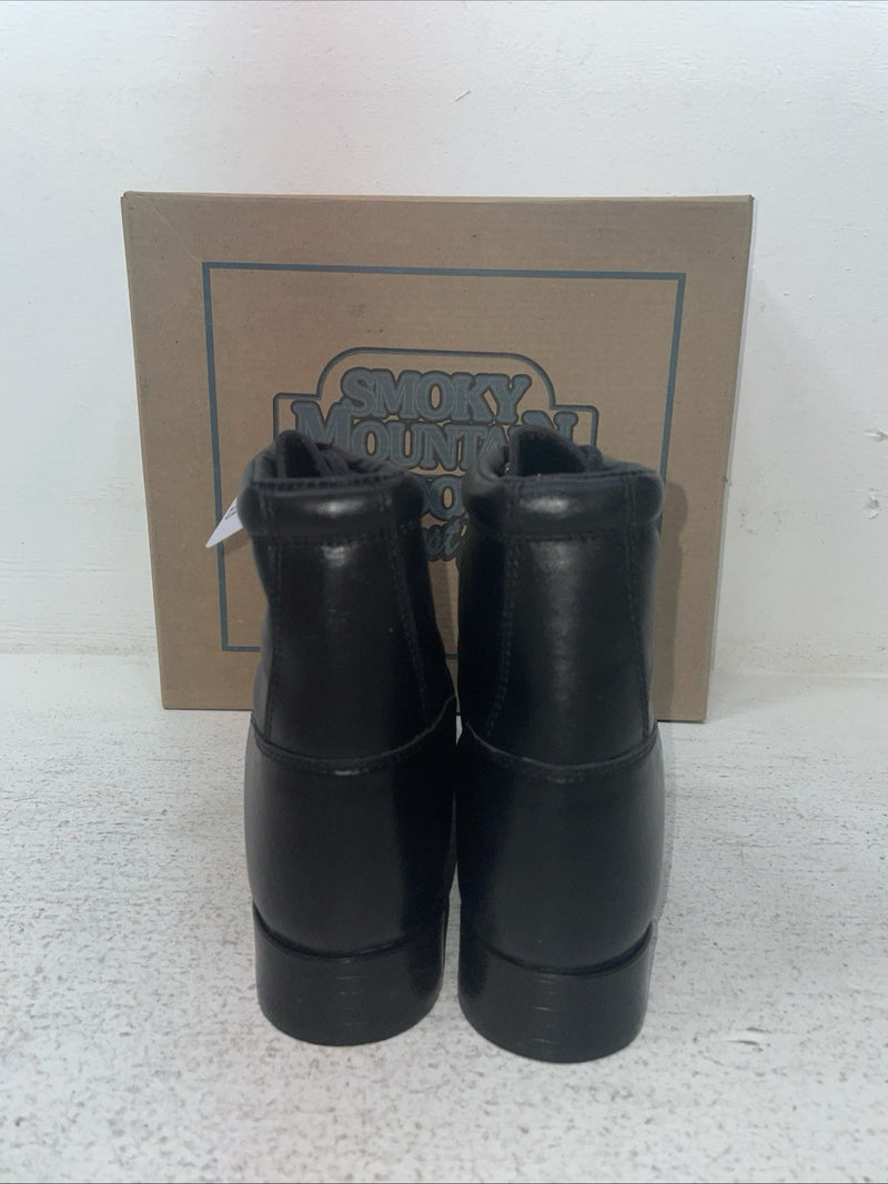 New Youth Black Lace Up Smoky Mountain Cowboy Boots. 3009 Y 6. 2-141