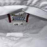 New Women’s White Tough 1 Comfort Riders Short Sleeve Riding Shirt. 40 D-32