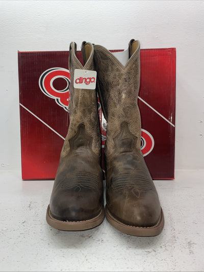 New Men’s Brown Dingo Cowboy Boots. 5771 10 E W. 7-20