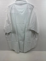 New Men’s ELY Cattleman White Short Sleeve Stripe Pearl Snap 20.5 4XL H-61